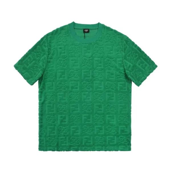 펜디 남성 크루넥 그린 반팔티 - Mens Green Tshirts - fen01157x - 1