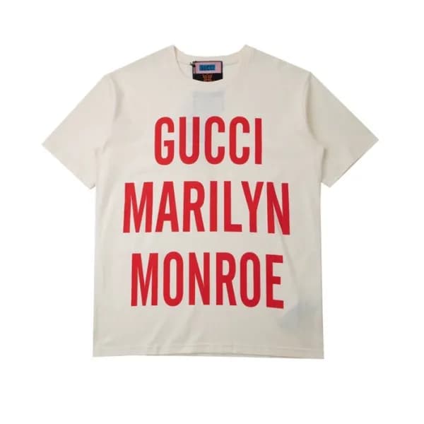 구찌 남성 크루넥 아이보리 반팔티 - Mens Ivory Tshirts - guc04681… - 1