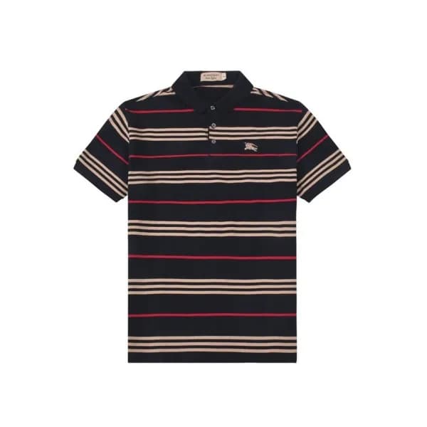 버버리 남성 클래식 블랙 폴로 반팔티 - Mens Black Tshirts - Bur042… - 1