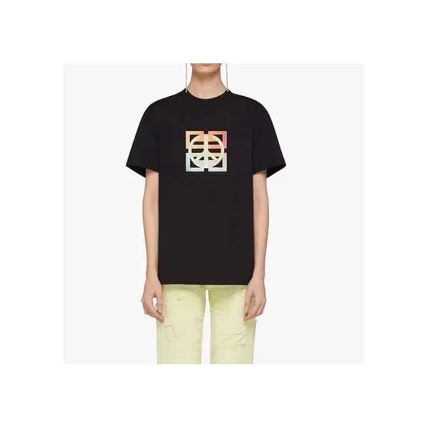 지방시 남성 크루넥 블랙 반팔티 - Mens Black Tshirts - giv0678x - 1