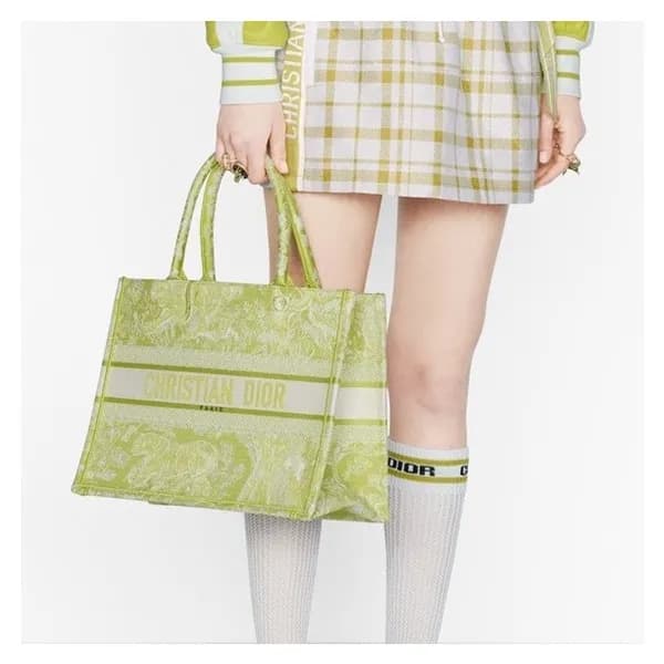 디올 여성 그린 북토트 - Womens Green Book Tote - dio01820x - 1