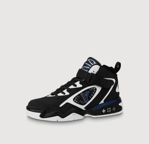 루이비통 남/녀 Trainer 블랙 스니커즈 - Unisex Black Sneakers -… - 1