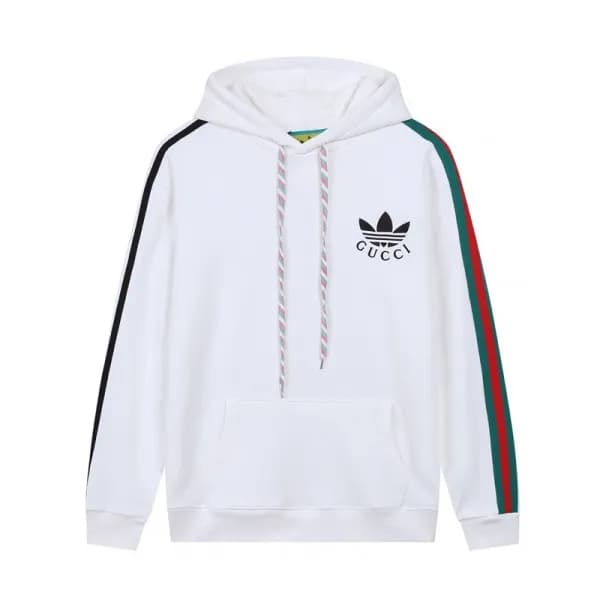 구찌 남/녀 트렌디 화이트 후드티 - Gucci Unisex White Hoodie - g… - 1