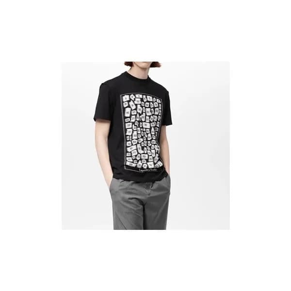 루이비통 남성 블랙 크루넥 반팔티 - Louis vuitton Mens Black Tshi… - 1