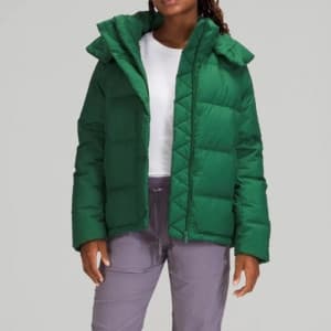 룰루레몬 여성 구스다운 그린 패딩 - Lululemon Womens Green Paddin…