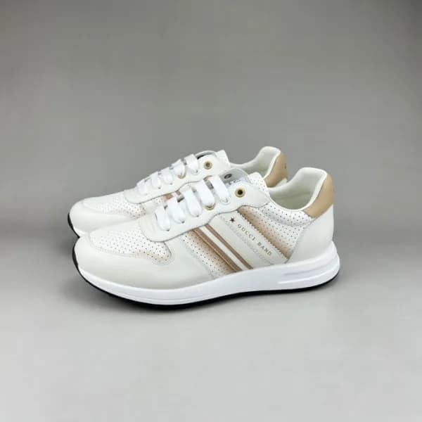 구찌 남성 클래식 화이트 스니커즈- Gucci Mens White Sneakers - gu… - 1