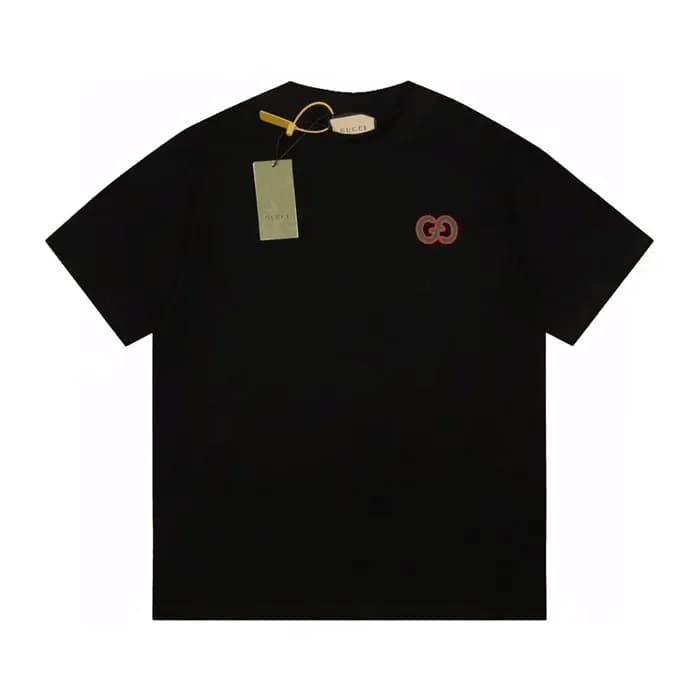 구찌 남/녀 블랙 크루넥 반팔티 - Gucci Unisex Black Short sleev… - 1