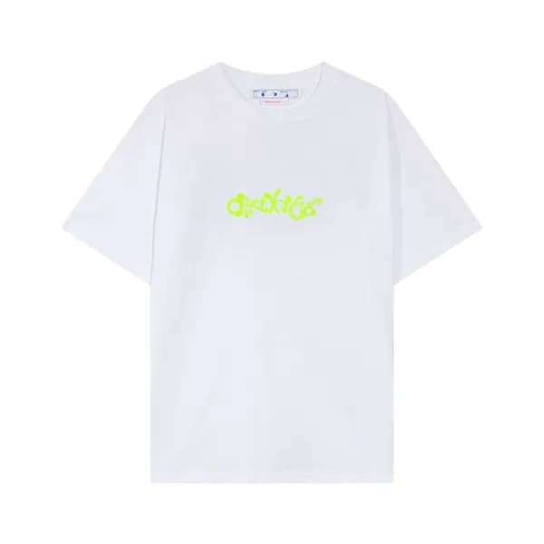 오프화이트 남성 모던 화이트 반팔티 - Off white Mens White Short s… - 1