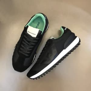 알마니 남성 클래식 블랙 스니커즈 - Armani Mens Black Sneakers - …