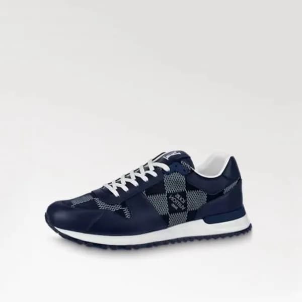 루이비통 남성 네이비 스니커즈 - Louis vuitton Mens Navy Sneaker… - 1