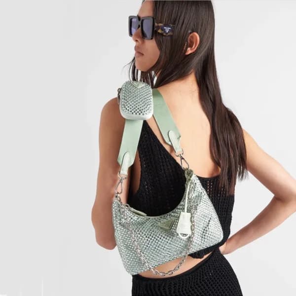 프라다 여성 민트 호보백 - Prada Womens Mint Hobo Bag - pr593… - 1