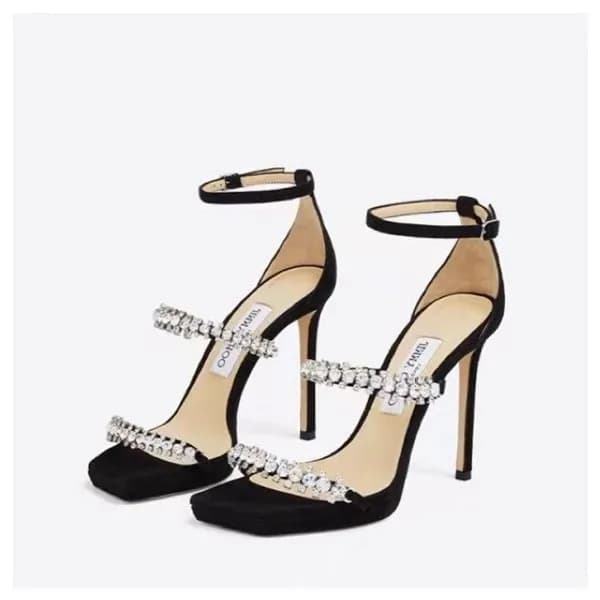 지미츄 여성 블랙 샌들 - Jimmy Choo Womens Black Sandals - j… - 1