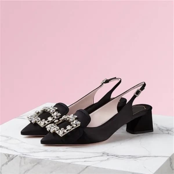 로저비비에 여성 블랙 슬링백 - Roger Vivier Womens Black Sandal… - 1