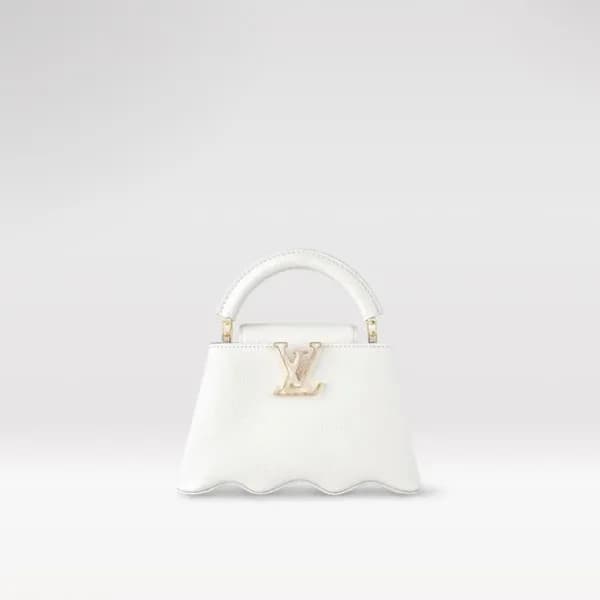 루이비통 여성 화이트 미니 카푸신 - Louis vuitton Womens White Ca… - 1