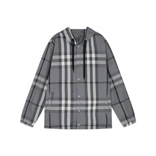 버버리 남성 그레이 양면 자켓 - Burberry Mens Gray Jackets - bu… - 1