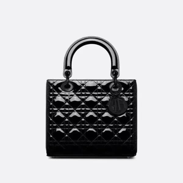 디올 여성 블랙 레이디 백 - Dior Womens Black Lady Bag - dib4… - 1