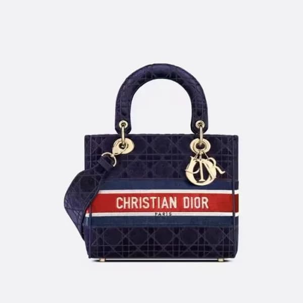 디올 여성 네이비 레이디 백 - Dior Womens Navy Lady Bag - dib6… - 1