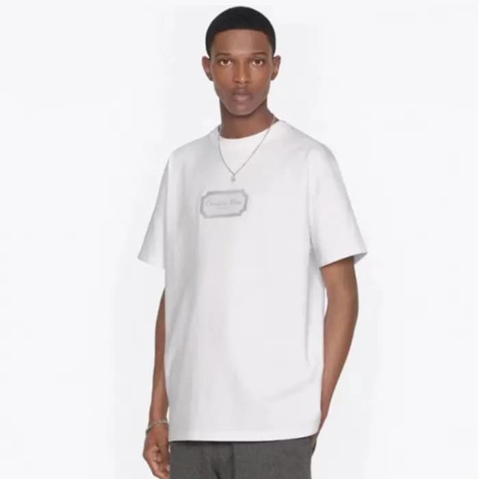 디올 남성 화이트 반팔 티셔츠 - Dior Mens White Tshirts - dic28… - 1