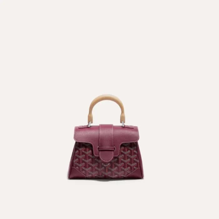 고야드 여성 버건디 소프트 사이공 백 미니 - Goyard Womens Mini Saigo… - 1