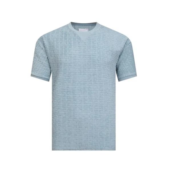 지방시 남성 블루 반팔 티셔츠 - Givenchy Mens Blue Tshirts - gi… - 1