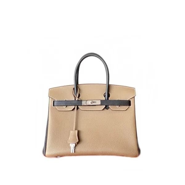 매장판 에르메스 여성 에토프/블랙 버킨백 - Hermes Womens Etoupe/Blac… - 1