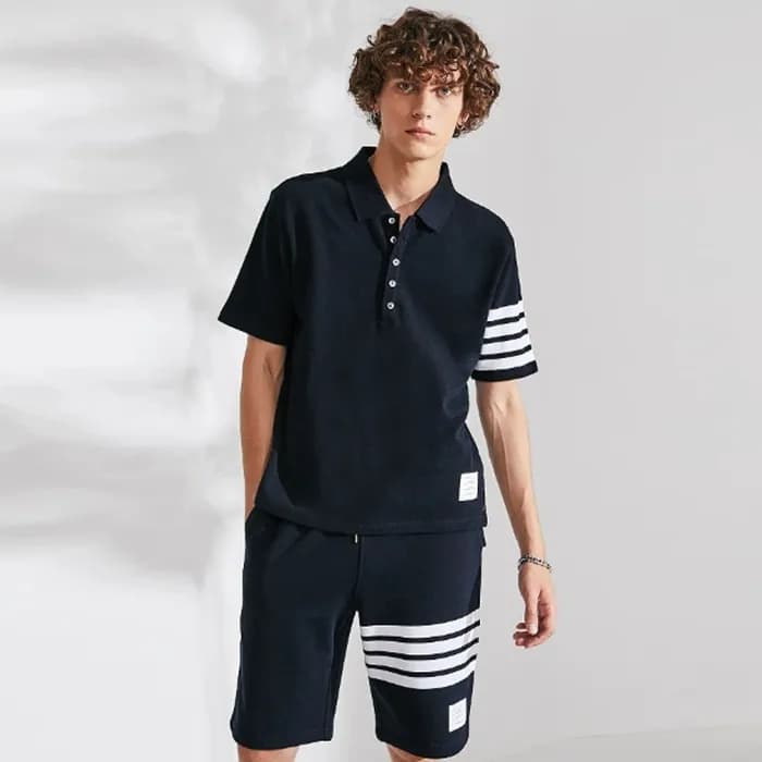 톰브라운 남성 폴로 반팔티 - Thom Browne Mens Polo Tshirts - t… - 1