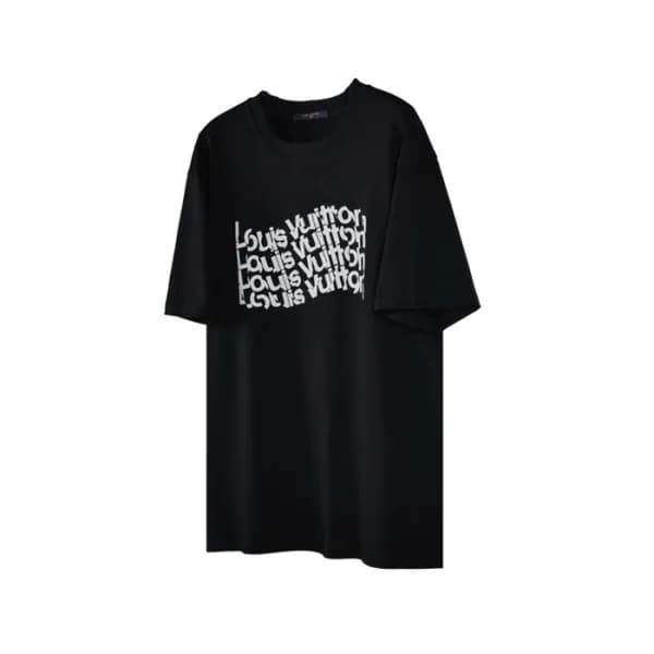 루이비통 남성 라운드 반팔 티셔츠 - Louis vuitton Mens Round Tshi… - 1