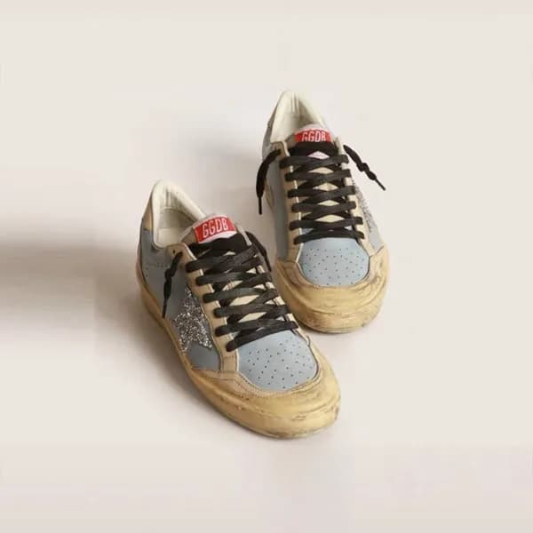 골든구스 여성 블루 스니커즈 - Golden Goose Womens Ballstar Sne… - 1