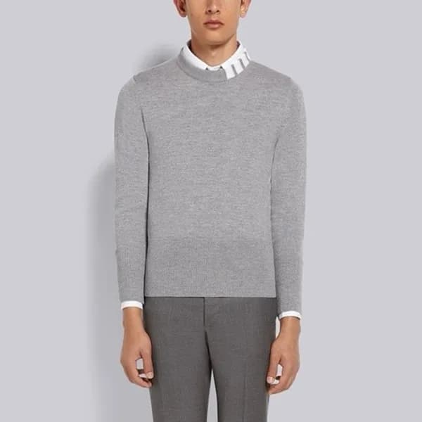 톰브라운 남성 라운드 니트 - Thom Browne Mens Round Knitwear -… - 1