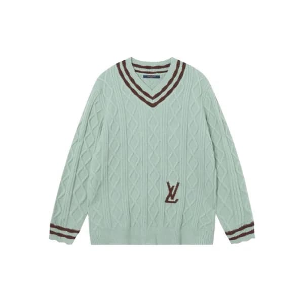 루이비통 남성 브이넥 스웨터 - Louis vuitton Mens V-neck Sweate… - 1