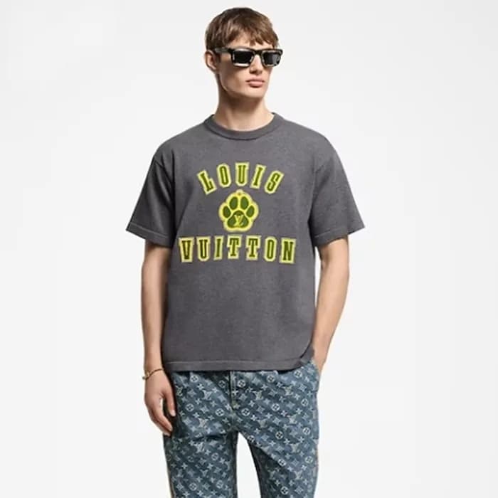 루이비통 남성 라운드 반팔 티셔츠 - Louis vuitton Mens Round Tshi… - 1
