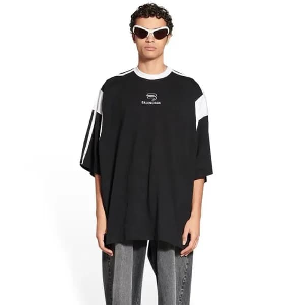 발렌시아가 남성 라운드 반팔 티셔츠 - Balenciaga Mens Round Tshirt… - 1