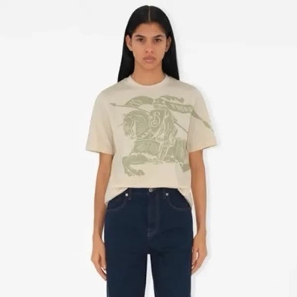 버버리 여성 라운드 반팔티 - Burberry Womens Round Tshirts - … - 1