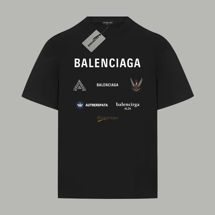 발렌시아가 남성 라운드 반팔 티셔츠 - Balenciaga Mens Round Tshirt… - 1