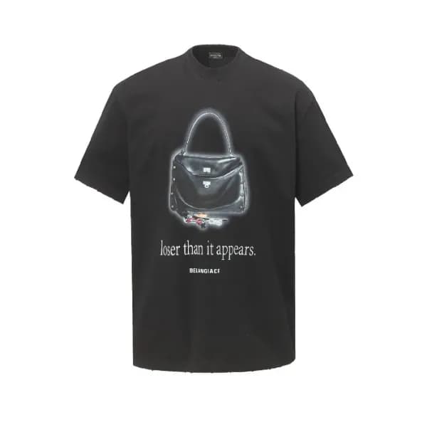 발렌시아가 남성 라운드 반팔 티셔츠 - Balenciaga Mens Round Tshirt… - 1