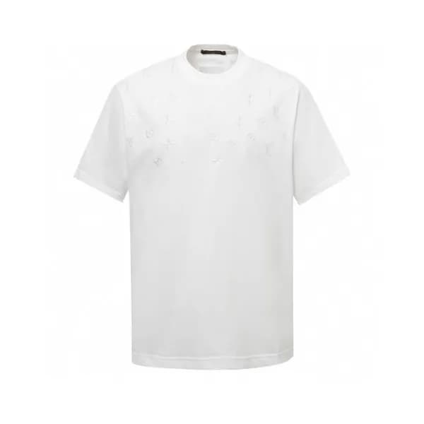 루이비통 남성 라운드 반팔 티셔츠 - Louis vuitton Mens Round Tshi… - 1