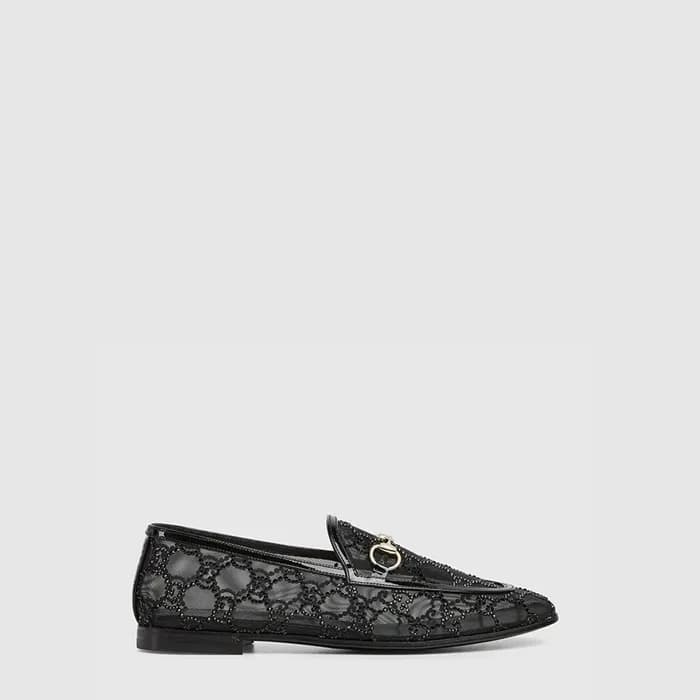구찌 여성 GG 크리스털 구찌 조르단 로퍼 - Gucci Womens GG Crystal … - 1