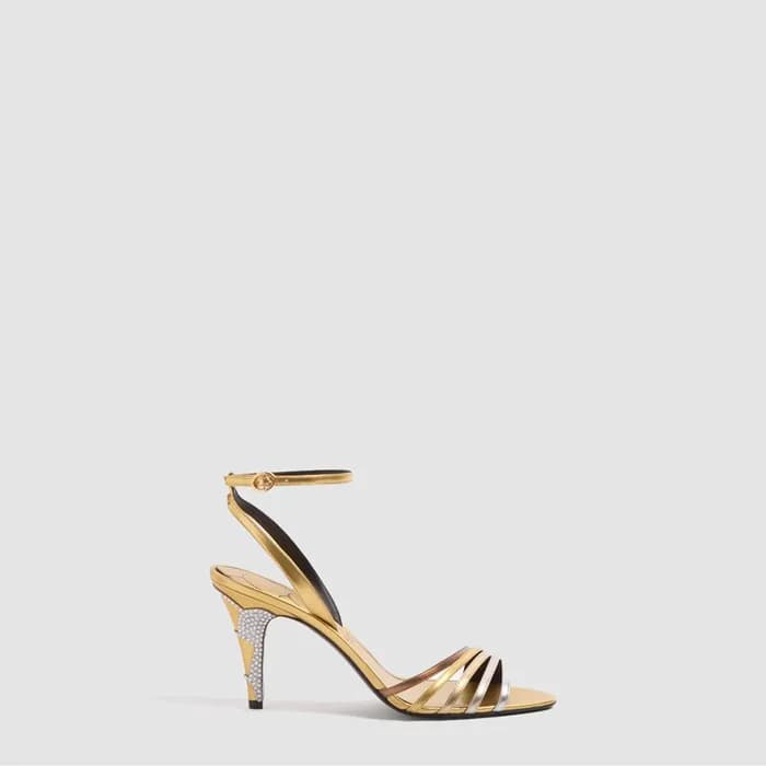 발렌티노 여성 레이디크러쉬 크리스털 장식 새틴 샌들 - Valentino Lady Crus… - 1