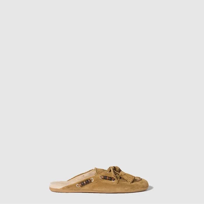 미우미우 여성 스웨이드 가죽 뮬 - Miu Miu Womens Suede Leather M… - 1