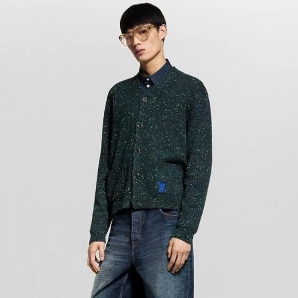 루이비통 남성 브이넥 가디건 - Louis vuitton Mens Cardigan - lv… - 1