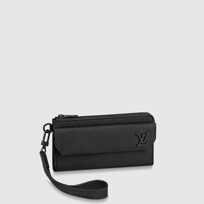 루이비통 남성 뉴 LV 에어로그램 롱 지갑 M69831 - Louis vuitton Men… - 1