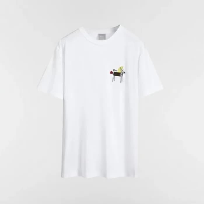 디올 남성 라운드 반팔 티셔츠 - Dior Mens Round Tshirt - dic131… - 1
