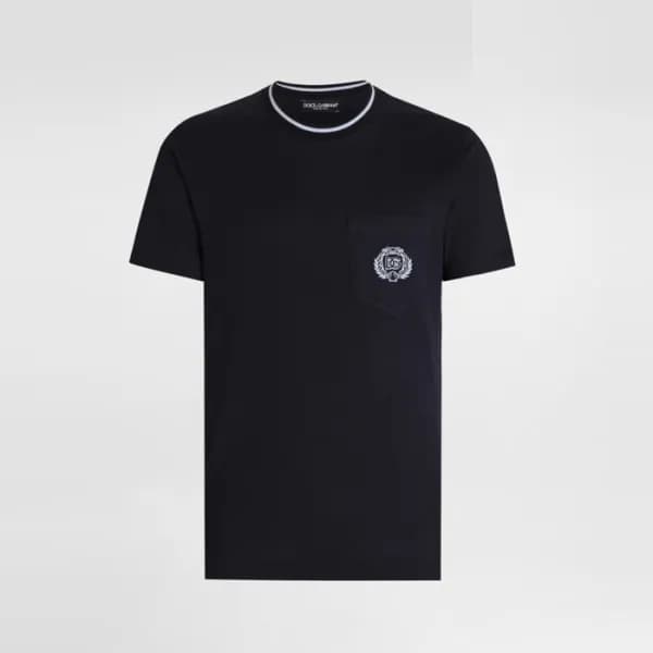 돌체앤가바나 남성 라운드 티셔츠 - Dolce&Gabbana Mens Round Tshir… - 1