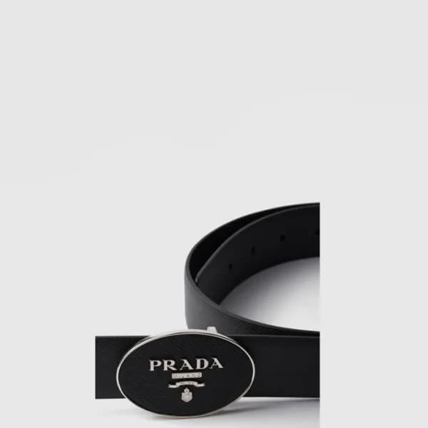 프라다 남성 사피아노 벨트 - Prada Mens Saffiano Belt - bel487… - 1