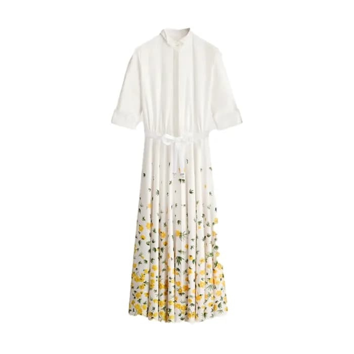 디올 여성 플로럴 미디 드레스 - Dior Womens Floral Midi Dress -… - 1