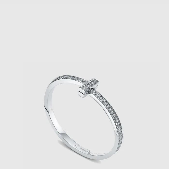 티파니 여성 T1 다이아 뱅글 브레이슬릿 - Tiffany & Co Womens T1 Diamond Bangle Bracelet - acc9104x - 1