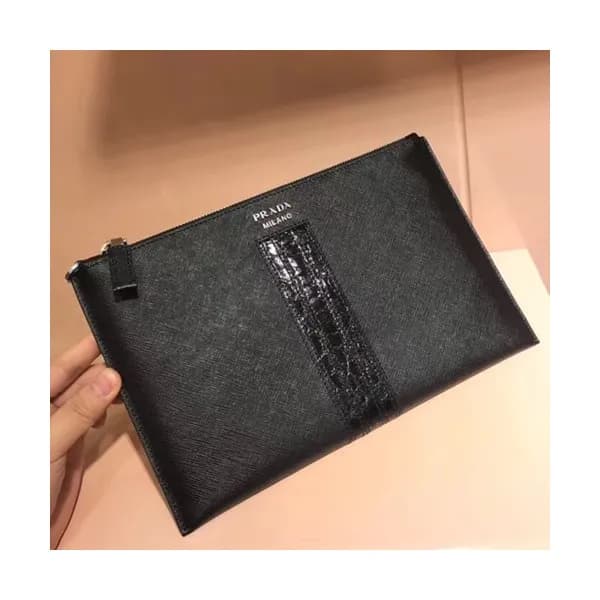 Prada Mens Clutch Bag,28CM - 프라다 남성용 클러치백 2NG005-… - 1