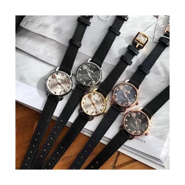 COACH LADIES QUARTZ - 코치 레이디스 쿼츠,5색(화이트+실버,블랙+실버,… - 1