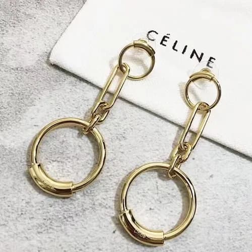 CELINE Yellow Gold Earring - 셀리느 여성용 18k도금 옐로우 골드 … - 1