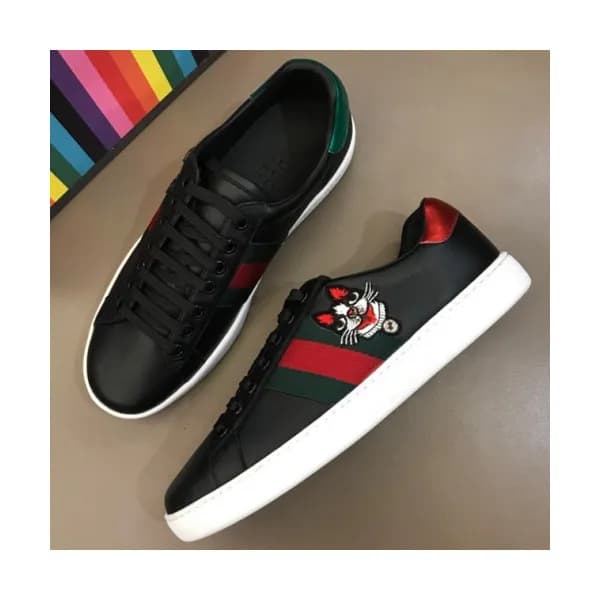 GUCCI 2018 MENS LEATHER SKEAKERS - 구찌 남성 레더 스니커즈 G… - 1